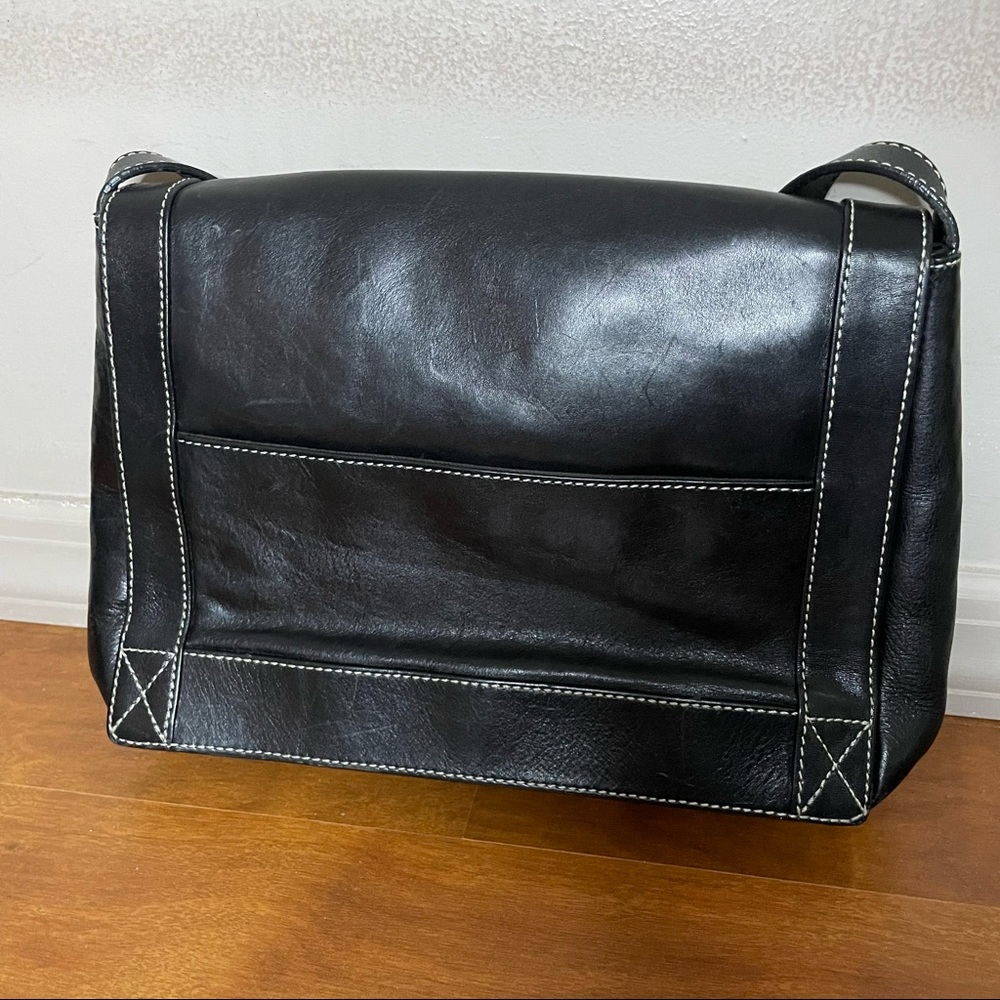 Hype Black 100% Leather Shoulder Bag (Possible Crossbody?)